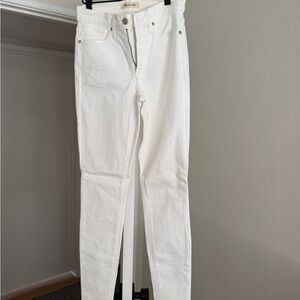 Madewell White Skinny Jeans